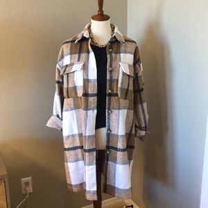 NWT Plaid Flannel Shacket
